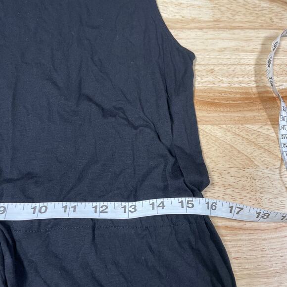 Eileen Fisher NWT Mock Neck Drawstring Tie Waist Black Size XS Sleeveless - Picture 9 of 10